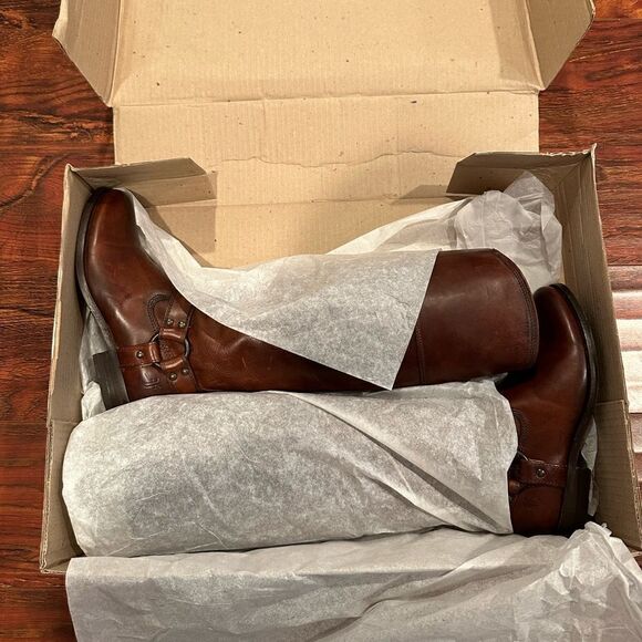 Frye Melissa harness inside zip tall  boot size 5,5 new - Picture 11 of 11